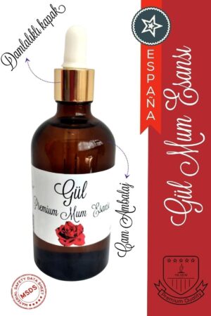 Premium Mum & Buhurdanlık Esansı Gül 100 ml