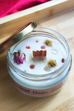 Aromaterapi Doğal Taşlı Soya Mum 300 gr
